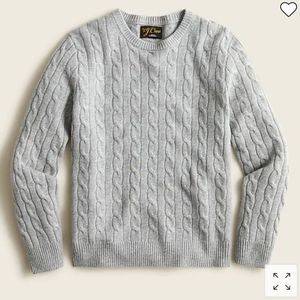 J. Crew Cashmere cable-knit sweater